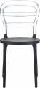 Стул пластиковый Siesta Contract Miss Bibi стеклопластик, поликарбонат черный, прозрачный Фото 8