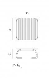 Столик кофейный квадратный уличный Ninfea-Loto Relax 95-thumbs-Фото3
