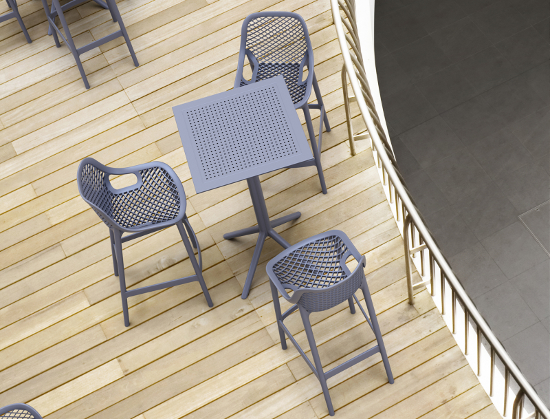 Стул пластиковый барный Air Bar 75
