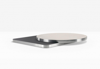 Столешница круглая Laminate Aluminium Edge