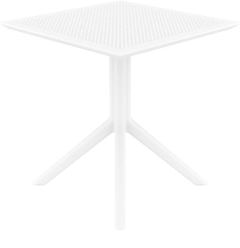 Стол пластиковый Sky Table 70, белый, 700х700х740 мм