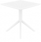 Стол пластиковый Siesta Contract Sky Table 70 сталь, пластик белый Фото 8
