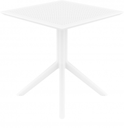 Стол пластиковый Sky Table 70, белый, 700х700х740 мм