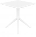 Стол пластиковый Siesta Contract Sky Table 70 сталь, пластик белый Фото 8