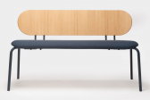 Скамья с обивкой Ondarreta Hari сталь, фанера, ткань Фото 5