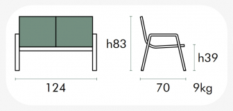 Диван металлический текстиленовый-thumbs-Фото3