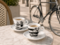 Кофейные пары для эспрессо Ancap Giotto фарфор деколь Italia in Bici Фото 4