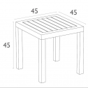 Столик пластиковый для лежака Siesta Contract Ocean Side Table пластик серебристый Фото 2