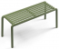 Скамья пластиковая Nardi Doga Bench стеклопластик агава Фото 4