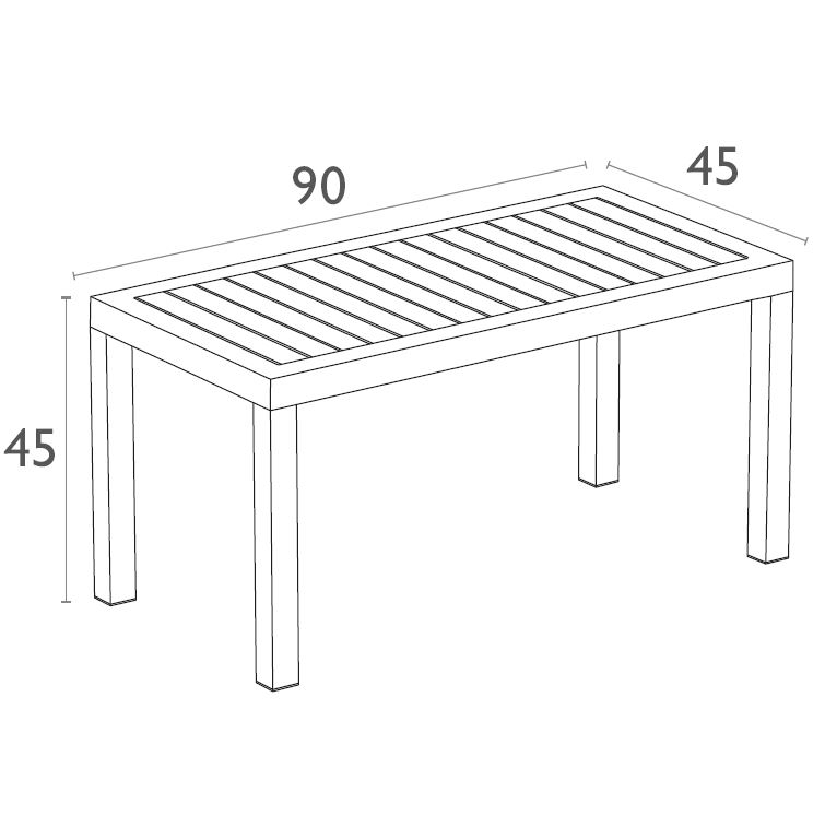 Столик пластиковый журнальный Ocean Table