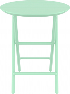 Стол пластиковый складной Siesta Contract Helen Folding Table Ø60 пластик опаловый зеленый Фото 7