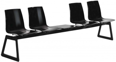 Система с четырьмя сиденьями и столиком PAPATYA X-Treme Bench сталь, поликарбонат Фото 1