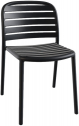 Стул пластиковый PAPATYA Tarabya-S стеклопластик антрацит Фото 1
