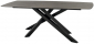 Стол ламинированный обеденный Grattoni Milo сталь, компакт-ламинат HPL черный, темно-серый Фото 1