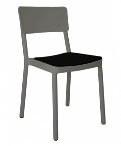 Стул пластиковый с обивкой Resol Lisboa upholstered seat chair стеклопластик, ткань Фото 4