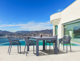 Стол пластиковый раздвижной Siesta Contract Vegas Table стеклопластик темно-серый Фото 9