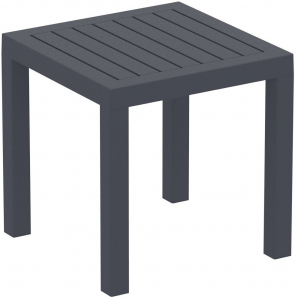 Столик пластиковый для лежака Siesta Contract Ocean Side Table пластик темно-серый Фото 1