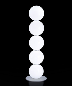 Светильник пластиковый напольный SLIDE Pearl Lighting LED металл, полиэтилен белый Фото 1