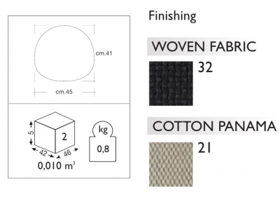 Подушка на сиденье Scab Design Cushion хлопок слоновая кость Фото 2
