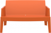 Диван пластиковый двухместный Siesta Contract Box Sofa полипропилен оранжевый Фото 7