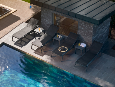 Столик пластиковый для лежака Siesta Contract Ocean Side Table пластик темно-серый Фото 14
