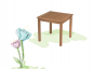 Стол деревянный обеденный Amici Atos Table Green ироко Фото 1