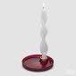 Подсвечник EDG Candle Holder стекло красный Фото 1