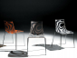Стул прозрачный Scab Design Wave 4 legs сталь, технополимер белый Фото 5