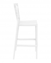 Стул пластиковый барный Siesta Contract Opera Bar 75 поликарбонат белый Фото 6