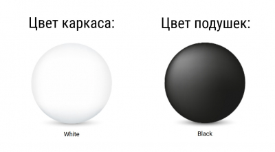 Диван пластиковый двухместный с подушками Siesta Contract Mykonos стеклопластик, полиэстер белый, черный Фото 3
