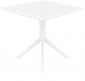 Стол пластиковый Siesta Contract Sky Table 80 сталь, пластик белый Фото 8
