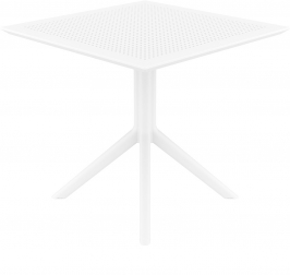 Стол пластиковый Sky Table 80, белый, 800х800х740 мм