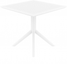 Стол пластиковый Siesta Contract Sky Table 80 сталь, пластик белый Фото 8