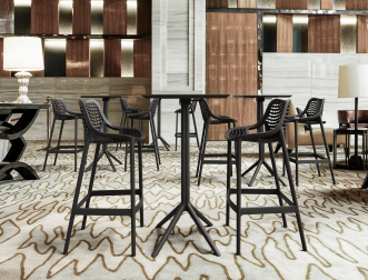Стул пластиковый барный Air Bar 75