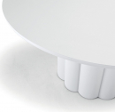 Стол металлический обеденный Grattoni Barbuda алюминий белый Фото 4