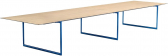 Стол для конференц-залов PEDRALI Toa Conference алюминий, компакт-ламинат HPL синий, 4529 Фото 1