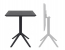 Стол пластиковый складной Siesta Contract Sky Folding Table 60 сталь, пластик черный Фото 3