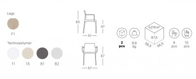 Кресло пластиковое Scab Design Natural Chloe Mon Amour бук, стеклопластик отбеленный бук, тортора Фото 2