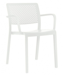 Кресло пластиковое Resol Trama armchair стеклопластик белый Фото 1