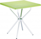 Стол пластиковый Siesta Contract Sortie алюминий, полипропилен светло-зеленый Фото 1