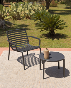 Комплект пластиковых кресел Nardi Doga Relax Set 4 стеклопластик антрацит Фото 6