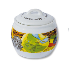 Сахарница фарфоровая Ancap Belem фарфор деколь Mondo Caffe Фото 1