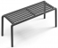 Скамья пластиковая Nardi Doga Bench стеклопластик антрацит Фото 1