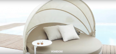 Лаунж-лежак с козырьком Vondom Vela Basic полиэтилен, ткань Фото 7