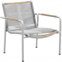 Кресло металлическое плетеное с подушками Higold Pioneer нержавеющая сталь, роуп, тик, олефин Фото 2
