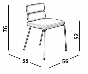 Стул с обивкой на полозьях-thumbs-Фото3