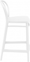 Стул пластиковый полубарный Siesta Contract Victor Bar 65 стеклопластик белый Фото 6