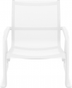 Кресло пластиковое Siesta Contract Pacific Lounge стеклопластик, текстилен белый Фото 5