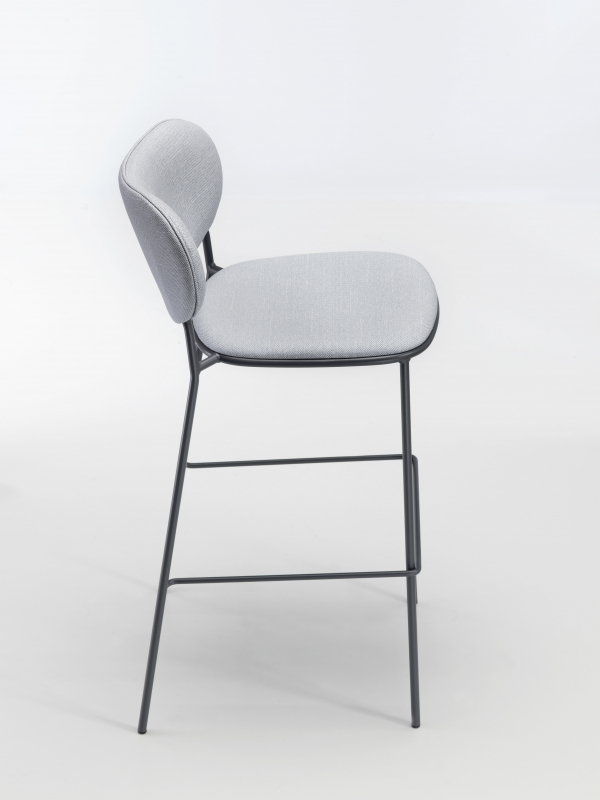 Стул барный с обивкой Nuta Light Stool 77