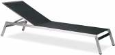 Шезлонг-лежак металлический PAPATYA Zen сталь, батилин антрацит Фото 1